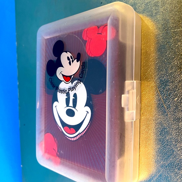 Walt Disney World Disneyland Resort Mickey Mouse Clear Plastic Playing Cards 54 - Picture 7 of 8